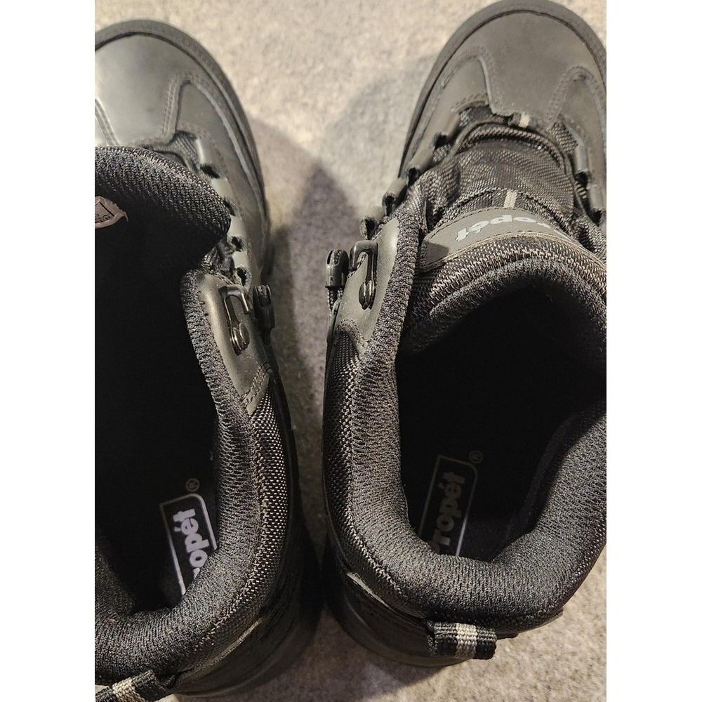 Propet Boots Mens Size 9 EEE Black Leather Waterproof Snow Hiking MBA052L - Picture 5 of 12